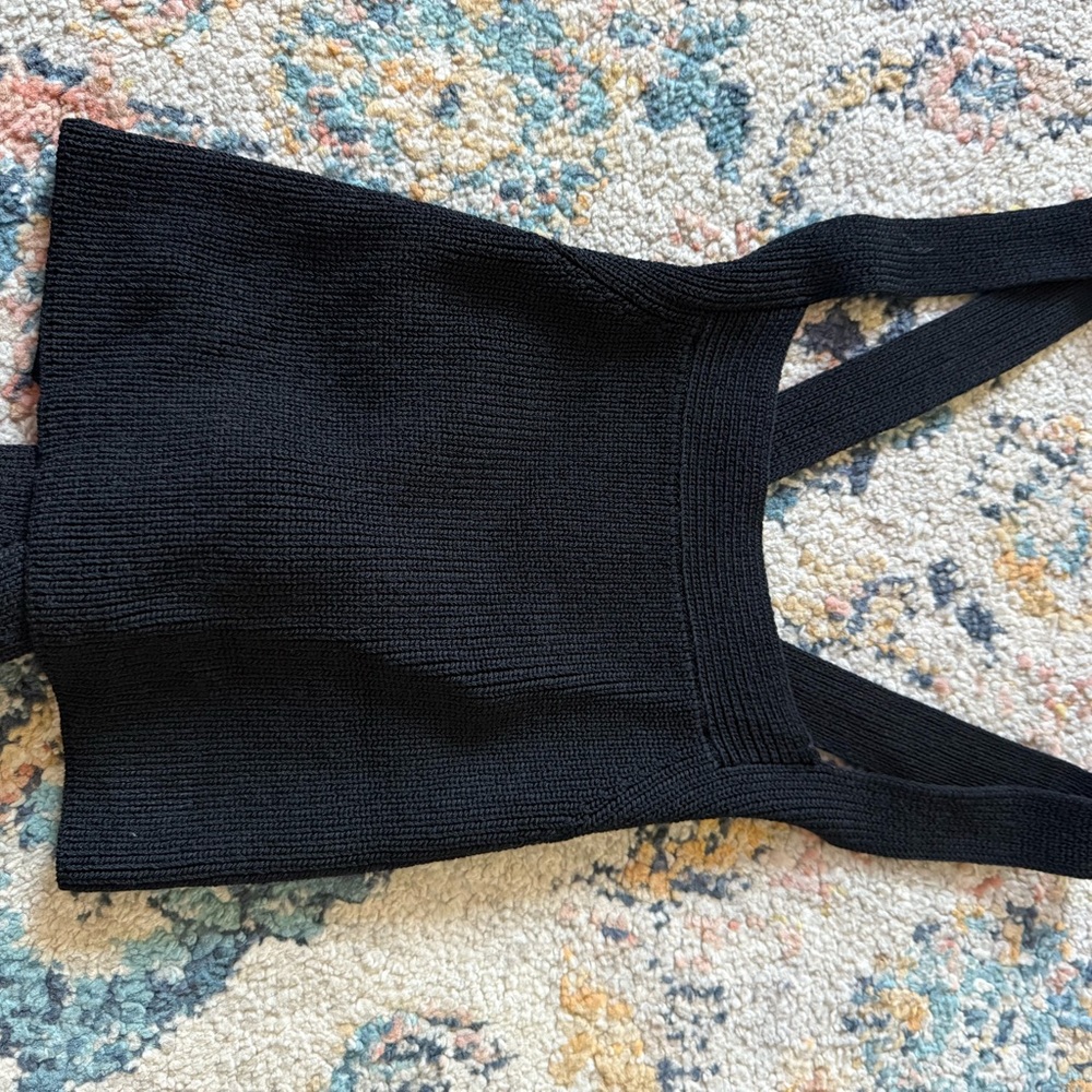 Wilfred Black Textured Knit Top